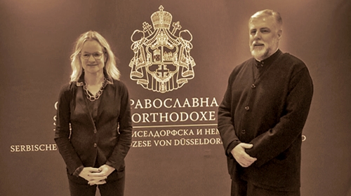 Episkop Grigorije primio u posetu gospođu Violu fon Kramon, poslanicu Evropskog parlamenta iz redova Zelenih