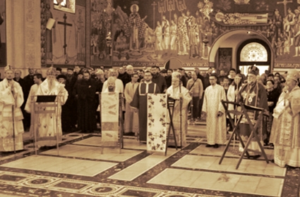 За душу владике Атанасија – Света архијерејска литургија у Требињу