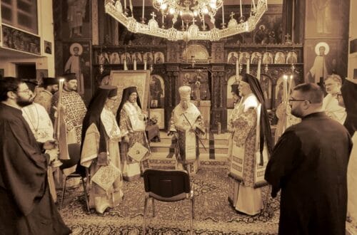 Света архијерејска Литургија у грчком храму Вазнесења Христовог у Берлину